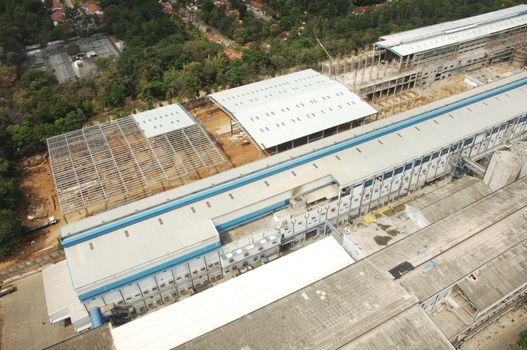 Aerial view of a buildings