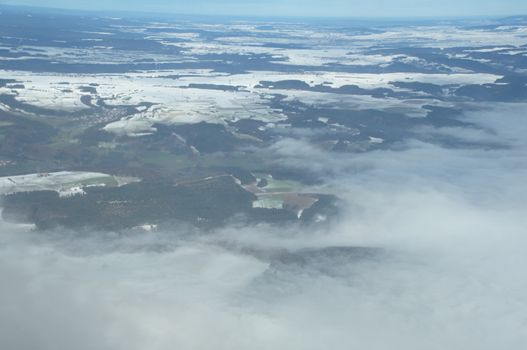 Aerial view of a buildings