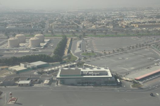 Aerial view of a buildings