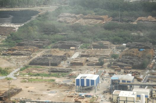 Aerial view of a buildings