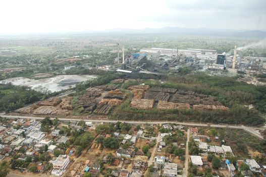 Aerial view of a buildings