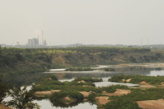 Aerial view of a buildings