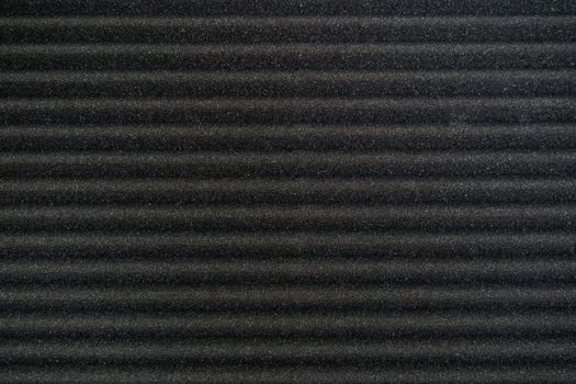Close up of studio acoustic foam rubber wall pattern.