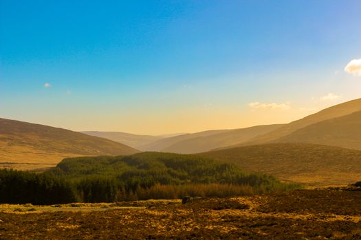 view over the Wicklow Mountains - Ireland, this time of year there is less greenery but it is still beautiful in winter.