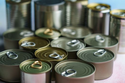 Group of Aluminium canned food