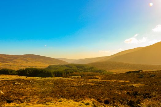 view over the Wicklow Mountains - Ireland, this time of year there is less greenery but it is still beautiful in winter.