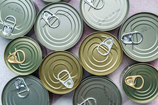 Group of Aluminium canned food