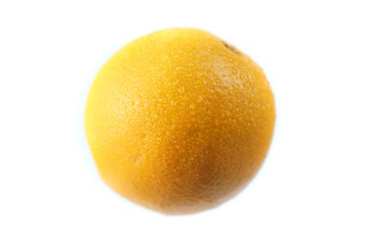 Navel orange isolated on white background.