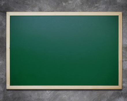 Communication and announcement concept, blackboard on concrete background