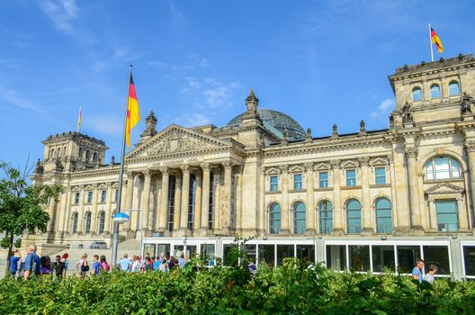 German parliament (Reichstag) building. Berlin, Germany, Europe