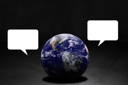 Communication concept, social media and internet background, Elements of this Image Furnished by NASA