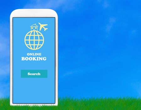 Online booking concept, business technology, electronic commerce