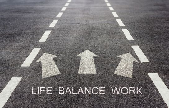 Work life balance concept, business management