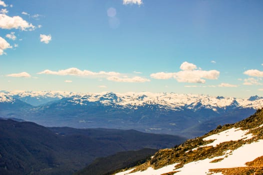 British Columbia mountains. Beautiful British Columbia mountains and river.