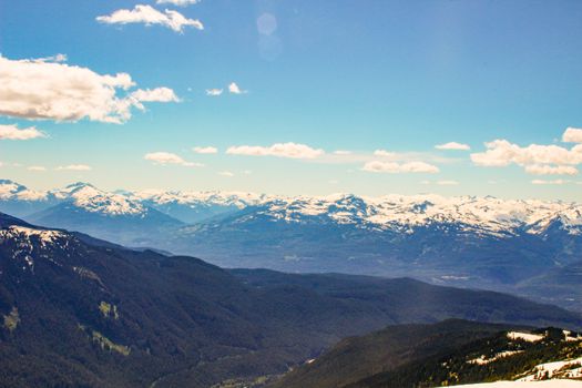 View Of Revelstoke In British Columbia, Canada.