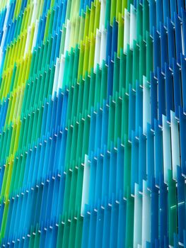 acrylic plastic sheet interior and exterior outdoor have a colorful pattern of concept design