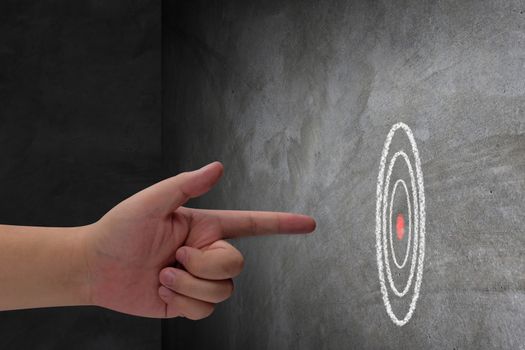 Business target concept, marketing strategy and planning 