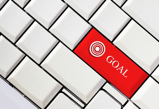Key of business goal, business concept