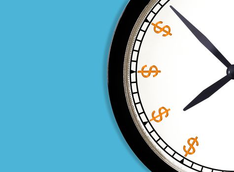 Time is money concept, business management 