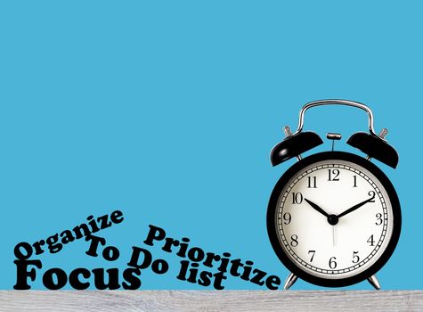 Time management concept, business planning 