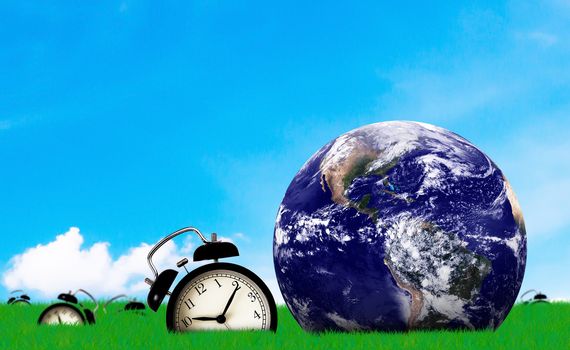 Time management concept, business priority planning, waste of time, Elements of this Image Furnished by NASA
