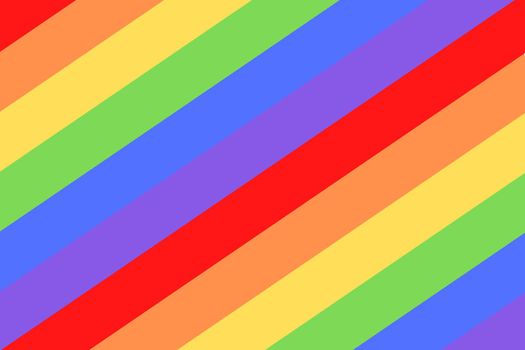 LGBTQ illustration on colorful rainbow flag or pride flag / banner of LGBTQ (Lesbian, gay, bisexual, transgender & Queer) organization. Pride month parades are celebrated in June