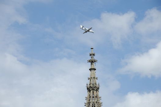 Aircraft Flying Close To Earth