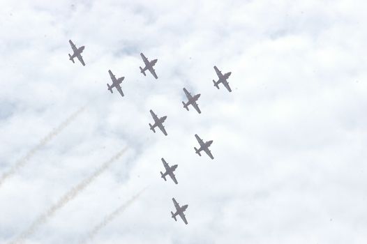 Aircraft Flying Close To Earth