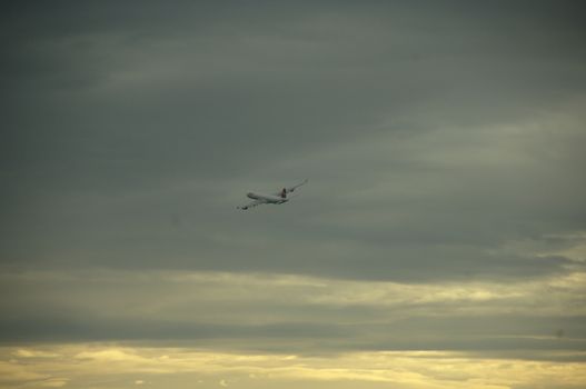 Aircraft Flying Close To Earth