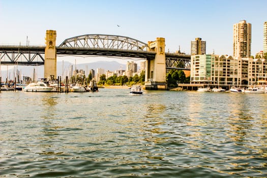 Vancouver water front. View of Vancouver water front in downtown