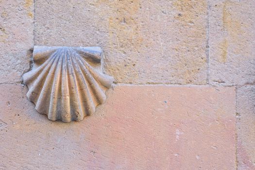 Detail of the facade of the House of shells in Salamanca
