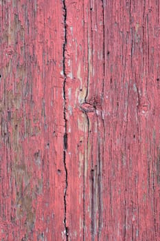 Background texture of an old wooden door red