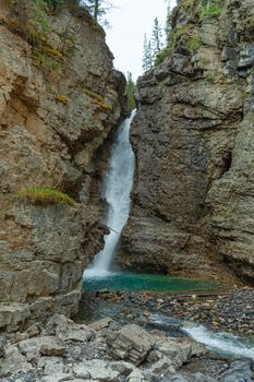 One of many waterfalls along Johnston Canyon trail, Alberta, Canada