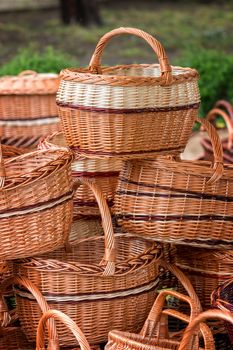 Handmade wicker basket