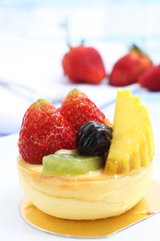 Fruit cheese cake 