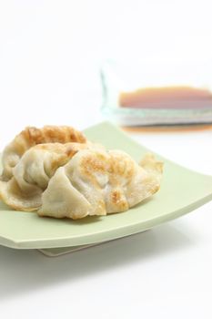 gyoza isolated in white background