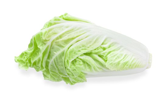 fresh chinese cabbage isolated on a white background.