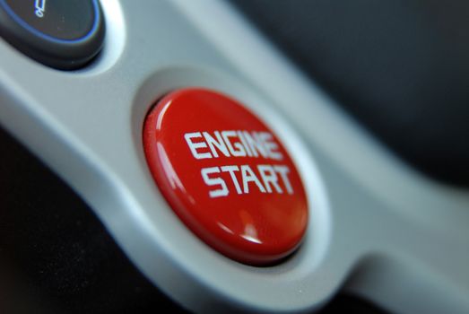 Car engine start and stop button