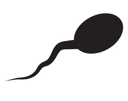 sperm icon on white background. flat style. sperm icon for your web site design, logo, app, UI. Spermatozoa symbol. Spermatozoa sign.