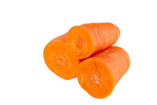 Carrots isolated on white background With clipping path.