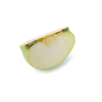 Fresh Green Apple Isolated on White Background.