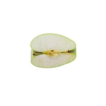 Fresh Green Apple Isolated on White Background.