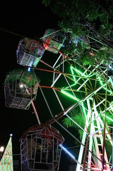 ferris wheel at night