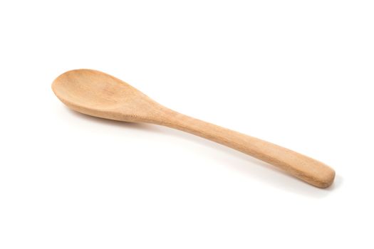 Wooden Spoon isolated on a white background.