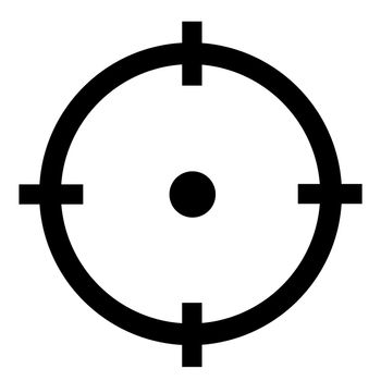 target icon on white background. flat style. target icon for your web site design, logo, app, UI. targeting target symbol. Pictograph of target.