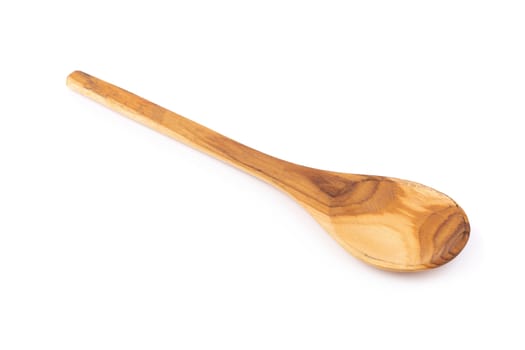 Wooden Spoon isolated on a white background.