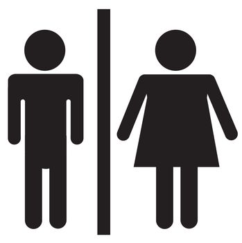 a man and a lady toilet icon on white background. flat style.  toilet icon for your web site design, logo, app, UI. toilet symbol. a man and a lady toilet sign a lady toilet sign,  toilet sign on white background