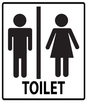 a man and a lady toilet icon on white background. flat style.  toilet icon for your web site design, logo, app, UI. toilet symbol. a man and a lady toilet sign