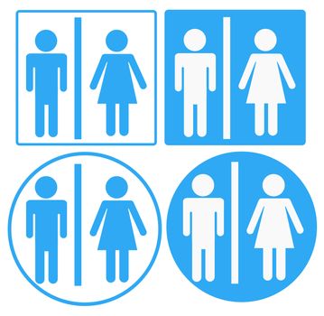 a man and a lady toilet icon on white background. flat style.  toilet icon for your web site design, logo, app, UI. toilet symbol. a man and a lady toilet sign