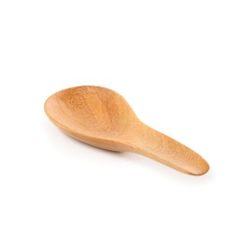 Wooden Spoon isolated on a white background.